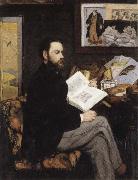 Edouard Manet Emile Zola oil